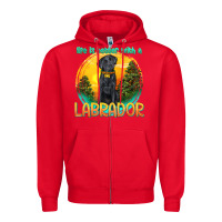 Red life is better with a labrador Zipper Hoodie - texasbilliewilder