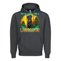 Smoke life is better with a labrador Zipper Hoodie - texasbilliewilder