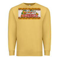 Antique Gold god bless america sunflower license plate Premium Sweatshirt - HRA Design Shop