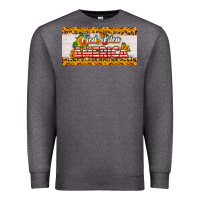 Charcoal Heather god bless america sunflower license plate Premium Sweatshirt - HRA Design Shop