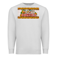 Dove Grey god bless america sunflower license plate Premium Sweatshirt - HRA Design Shop
