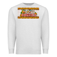 Oatmeal Heather god bless america sunflower license plate Premium Sweatshirt - HRA Design Shop