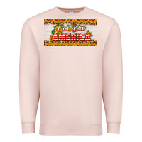 Pale Pink god bless america sunflower license plate Premium Sweatshirt - HRA Design Shop