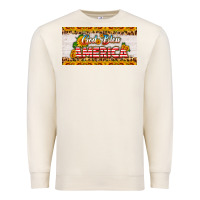 Sandshell god bless america sunflower license plate Premium Sweatshirt - HRA Design Shop