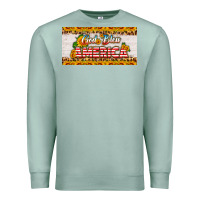 Seafoam god bless america sunflower license plate Premium Sweatshirt - HRA Design Shop