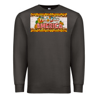 Smoke god bless america sunflower license plate Premium Sweatshirt - HRA Design Shop