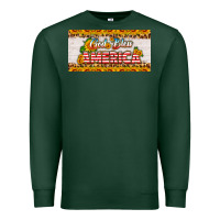 Sports Green god bless america sunflower license plate Premium Sweatshirt - HRA Design Shop