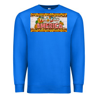 True Royal god bless america sunflower license plate Premium Sweatshirt - HRA Design Shop