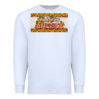White god bless america sunflower license plate Premium Sweatshirt - HRA Design Shop