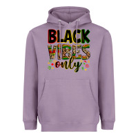 Lavender Black vibes only juneteenth Heavyweight Hoodie - Zillion Design Studio