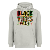Moon Dust Black vibes only juneteenth Heavyweight Hoodie - Zillion Design Studio