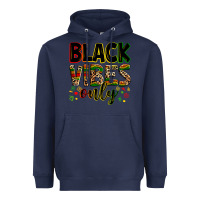 Navy Black vibes only juneteenth Heavyweight Hoodie - Zillion Design Studio