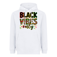 White Black vibes only juneteenth Heavyweight Hoodie - Zillion Design Studio