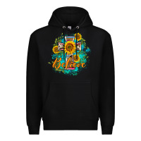Black western belive sunflowers cross Premium Hoodie - BarkalooDesign