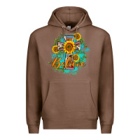 Chestnut western belive sunflowers cross Premium Hoodie - BarkalooDesign