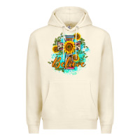 Sandshell western belive sunflowers cross Premium Hoodie - BarkalooDesign