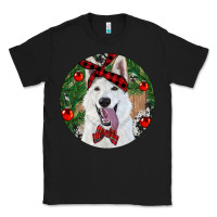 Black Christmas White Shepherd With Cowhide Classic Tee - RanaPortraitStore