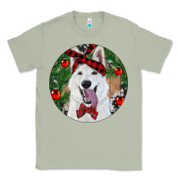 Matcha Christmas White Shepherd With Cowhide Classic Tee - RanaPortraitStore