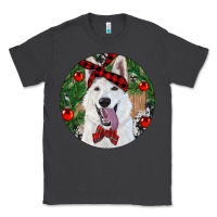 Smoke Christmas White Shepherd With Cowhide Classic Tee - RanaPortraitStore