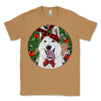 Toasted Coconut Christmas White Shepherd With Cowhide Classic Tee - RanaPortraitStore