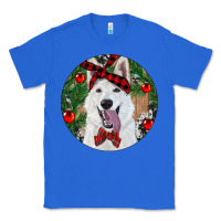 True Royal Christmas White Shepherd With Cowhide Classic Tee - RanaPortraitStore