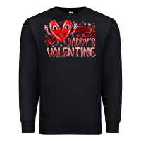 Black daddy is valentine Premium Sweatshirt - RacoonDesign