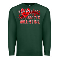 Sports Green daddy is valentine Premium Sweatshirt - RacoonDesign