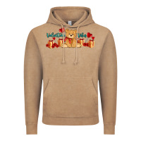 Vintage Coffee valentines vibes with gifts and bear Vintage Hoodie - AdoDesignShop