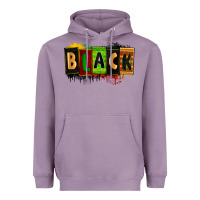 Lavender Black juneteenth Heavyweight Hoodie - Zillion Design Studio