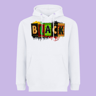 Black Juneteenth Heavyweight Hoodie Designed By Zillion Design Studio