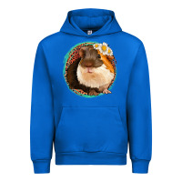 Cobalt floral leopard guinea pigs Urban Hoodie - Jasminsmagicworld