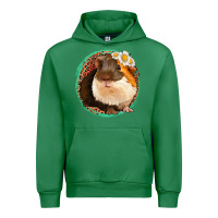 Emerald floral leopard guinea pigs Urban Hoodie - Jasminsmagicworld