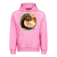 Fuchsia Pink floral leopard guinea pigs Urban Hoodie - Jasminsmagicworld