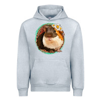 Heather Grey floral leopard guinea pigs Urban Hoodie - Jasminsmagicworld