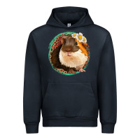 Navy floral leopard guinea pigs Urban Hoodie - Jasminsmagicworld