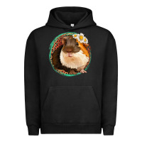 Pigment Black floral leopard guinea pigs Urban Hoodie - Jasminsmagicworld