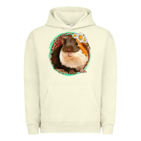 Pigment Pistachio floral leopard guinea pigs Urban Hoodie - Jasminsmagicworld