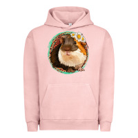 Pigment Salmon floral leopard guinea pigs Urban Hoodie - Jasminsmagicworld