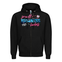 Black small business badass Zipper Hoodie - texasbilliewilder