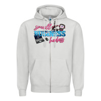 Dove Grey small business badass Zipper Hoodie - texasbilliewilder