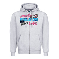 Heather Grey small business badass Zipper Hoodie - texasbilliewilder