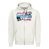 Oatmeal Heather small business badass Zipper Hoodie - texasbilliewilder
