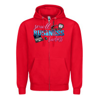 Red small business badass Zipper Hoodie - texasbilliewilder