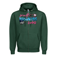 Sports Green small business badass Zipper Hoodie - texasbilliewilder