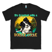 Black life is better with a border collie Classic Tee - texasbilliewilder