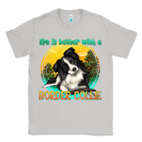 Moon Dust life is better with a border collie Classic Tee - texasbilliewilder
