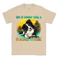 Mushroom life is better with a border collie Classic Tee - texasbilliewilder