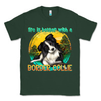 Sports Green life is better with a border collie Classic Tee - texasbilliewilder