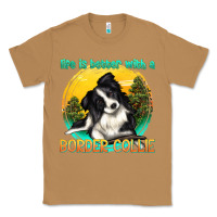 Toasted Coconut life is better with a border collie Classic Tee - texasbilliewilder