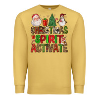 Antique Gold christmas spirit activate Premium Sweatshirt - FaDigitalArtStudio